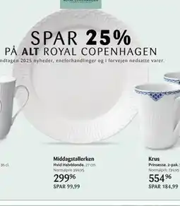 Kop & Kande Middagstallerken, DKK 299.96 tilbud