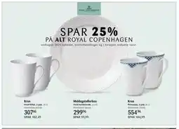 Kop & Kande SPAR 25% PÅ ALT ROYAL COPENHAGEN tilbud