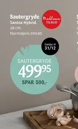 Kop & Kande Sautergryde, Medlemspris tilbud