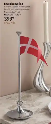 Kop & Kande Fødselsdagsflag, Medlemspris tilbud