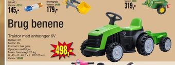 Harald Nyborg Traktor med anhænger 6V tilbud
