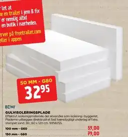 jem & fix GULVISOLERINGSPLADE tilbud