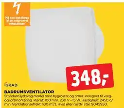 jem & fix BADRUMS VENTILATOR, DKK 348 tilbud
