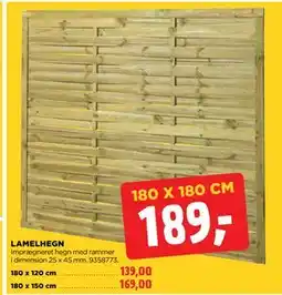 jem & fix LAMELHEGN, DKK 189 tilbud