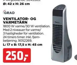 jem & fix VENTILATOR- OG VARMETÅRN, DKK 24 tilbud