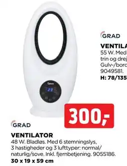 jem & fix VENTILATOR, DKK 300 tilbud