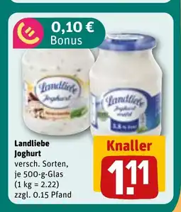 REWE DE LANDLIEBE Joghurt tilbud