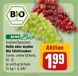 REWE DE Helle oder dunkle bio tafeltrauben tilbud