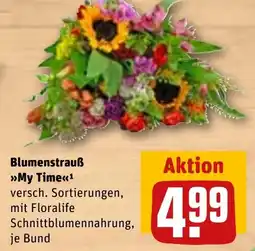 REWE DE Blumenstrauß my time tilbud