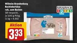 REWE DE Wilhelm brandenburg backleberkäse roh, zum backen tilbud