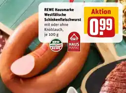 REWE DE Rewe hausmarke westfälische schinkenfleischwurst tilbud