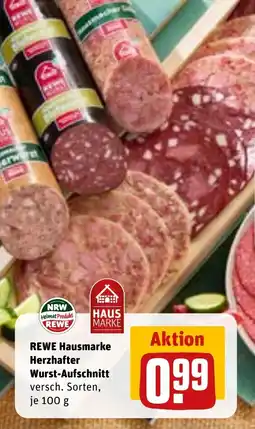 REWE DE Rewe hausmarke herzhafter wurst-aufschnitt tilbud