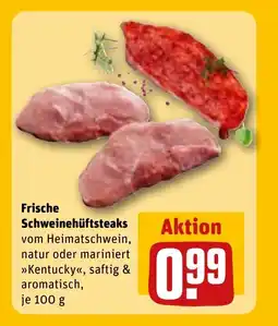 REWE DE Frische schweinehüftsteaks tilbud