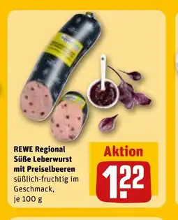 REWE DE Rewe regional süße leberwurst mit preiselbeeren tilbud
