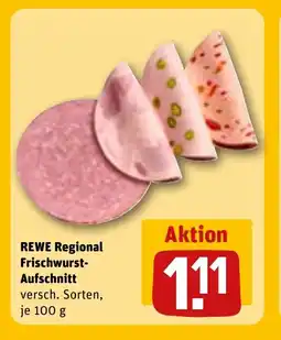 REWE DE Rewe regional frischwurst- aufschnitt tilbud