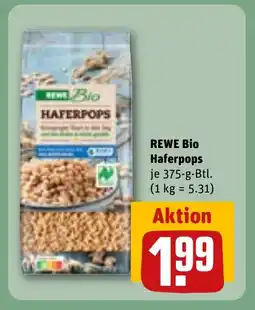 REWE DE REWE Bio haferpops tilbud