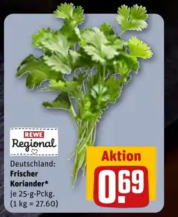REWE DE Frischer koriander tilbud