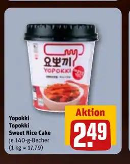 REWE DE YOPOKKI Topokki sweet rice cake tilbud