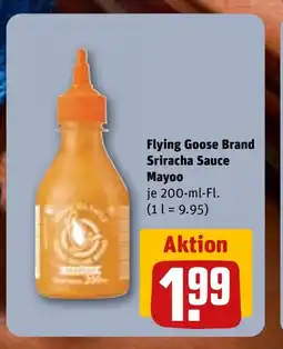 REWE DE Flying goose brand sriracha sauce mayoo tilbud