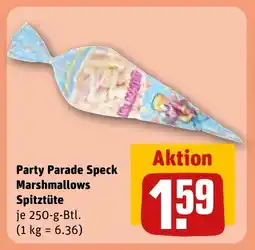 REWE DE Party parade speck marshmallows spitztüte tilbud