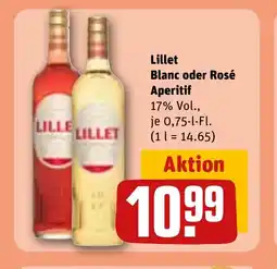 REWE DE LILLET Blanc oder rosé aperitif tilbud