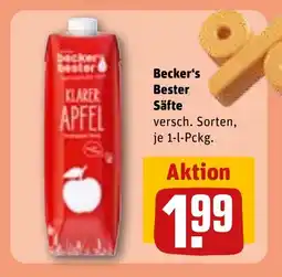 REWE DE BECKER'S Bester säfte tilbud