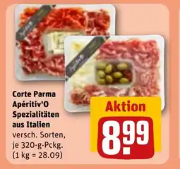 REWE DE Corte parma apéritiv'o spezialitäten aus italien tilbud