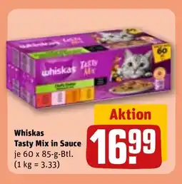 REWE DE WHISKAS Tasty mix in sauce tilbud
