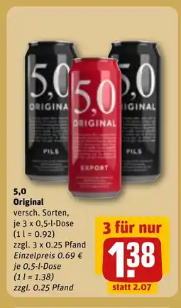 REWE DE 5,0 Original tilbud
