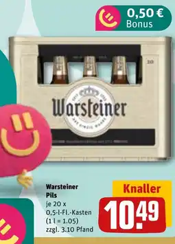 REWE DE WARSTEINER Pils tilbud