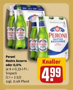 REWE DE PERONI Nastro azzurro oder 0,0% tilbud