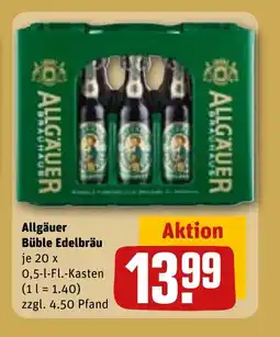 REWE DE ALLGÄUER Büble edelbräu tilbud