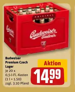 REWE DE BUDWEISER Premium czech lager tilbud