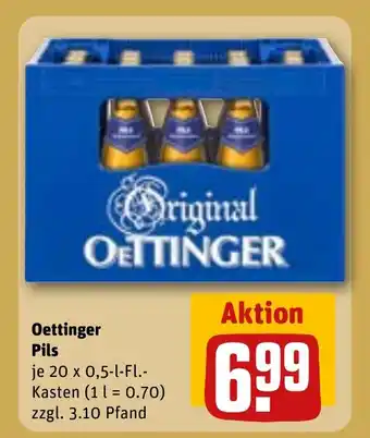 REWE DE OETTINGER Pils tilbud