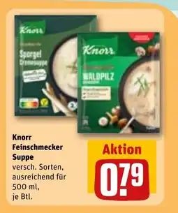 REWE DE KNORR Feinschmecker suppe tilbud