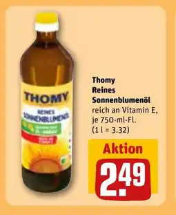REWE DE THOMY Reines sonnenblumenöl tilbud