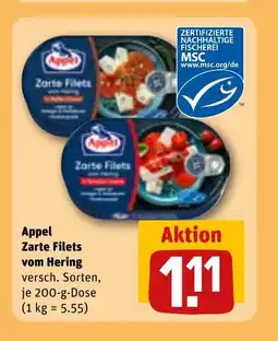 REWE DE APPEL Zarte filets vom hering tilbud