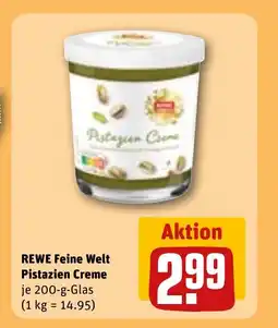REWE DE REWE Feine welt pistazien creme tilbud