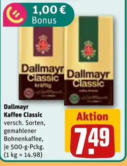 REWE DE DALLMAYR Kaffee classic tilbud