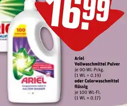 REWE DE ARIEL Colorwaschmittel flüssig tilbud