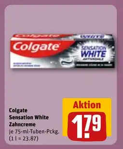 REWE DE COLGATE Sensation white zahncreme tilbud