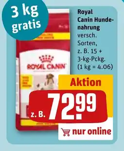 REWE DE ROYAL CANIN Hunde-nahrung tilbud