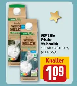 REWE DE REWE Bio frische weidemilch tilbud