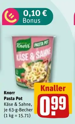 REWE DE KNORR Pasta pot tilbud