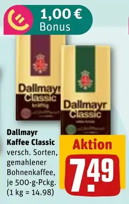 REWE DE DALLMAYR Kaffee classic tilbud