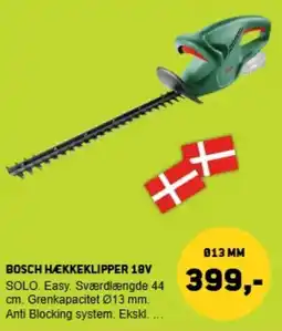XL-BYG Bosch hækkeklipper 18v tilbud