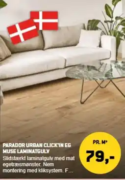 XL-BYG Parador urban click'in eg muse laminatgulv tilbud