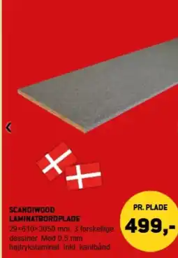 XL-BYG Scandiwood laminatbordplade tilbud