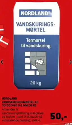 XL-BYG NORDLAND Vandskuringsmørtel kc tilbud