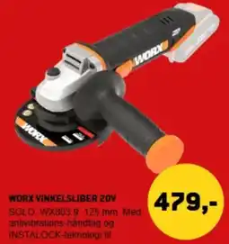 XL-BYG Worx vinkelsliber 20v tilbud